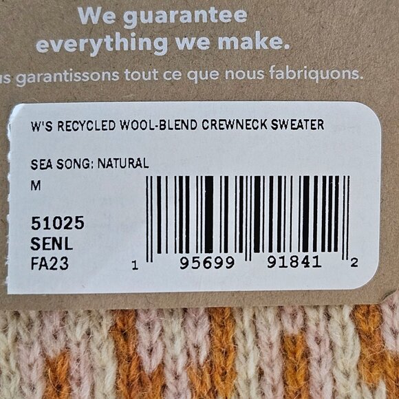 NWT Patagonia Sweater Sea Song Natural Medium Fair Isle Cabincore Cozy - Picture 8 of 11
